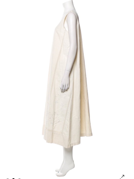 eskandar Dresses & Skirts - Eskandar Linen Embroidered Midi Maxi Dress Limited Edition